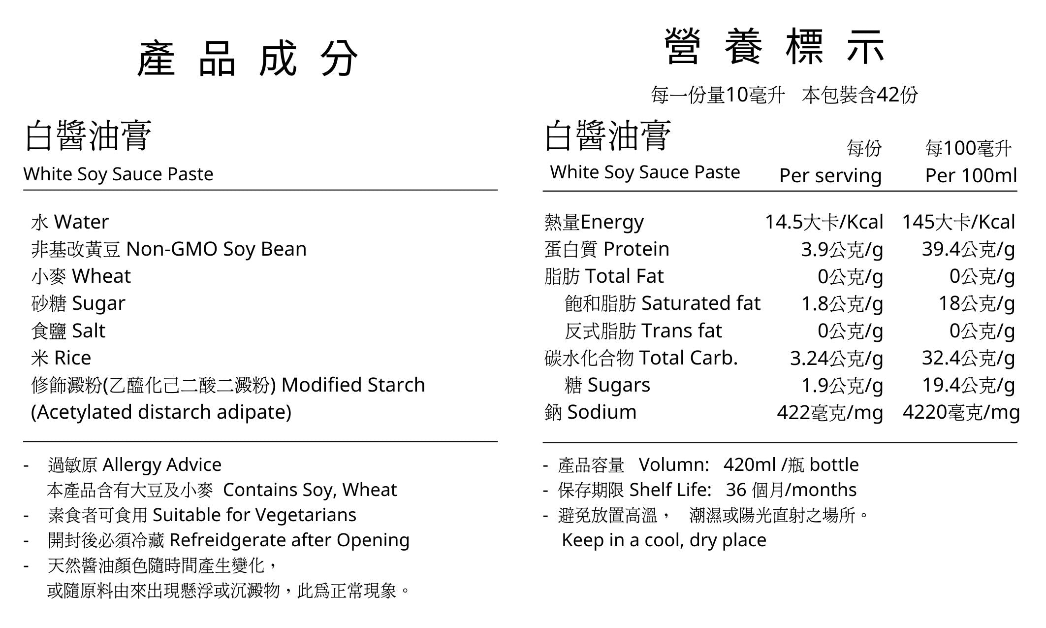 營養成分標籤